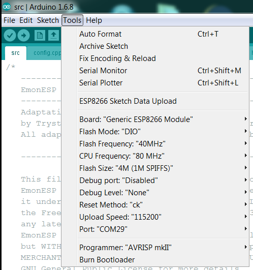 reset eprom