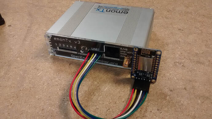 Connect emonTx with ESP8266 Module by cable