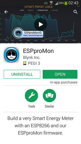 ESPproMon Smartphone App is now published