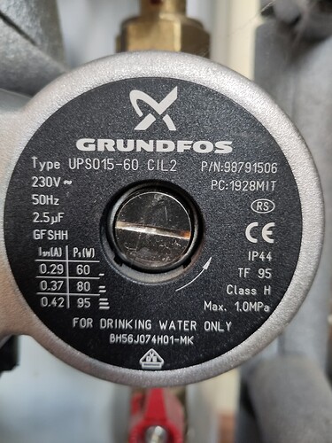 DHW Grundfos UPS015-60 CIL2 20220914_171516