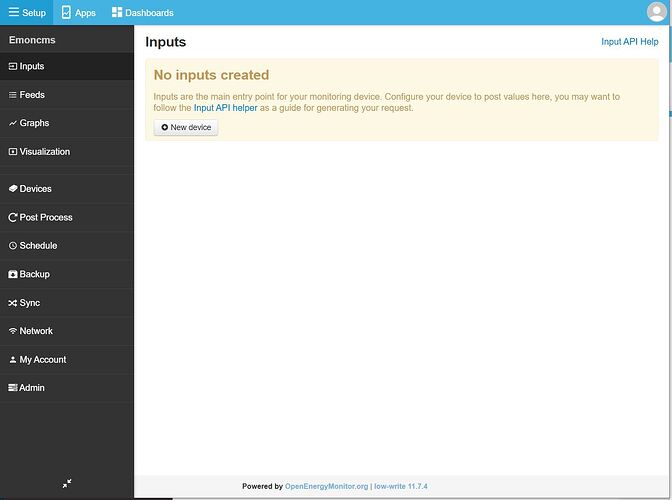 inputs page
