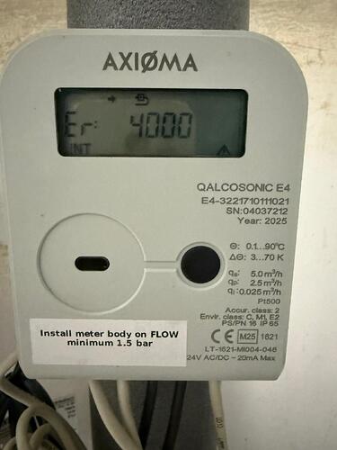 Heat Meter Err 400