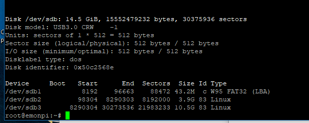 fdisk-l