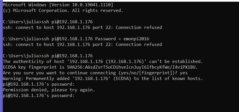 2021 07 29 after ssh enabled