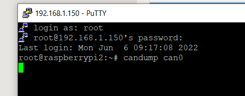 ssh report of can0