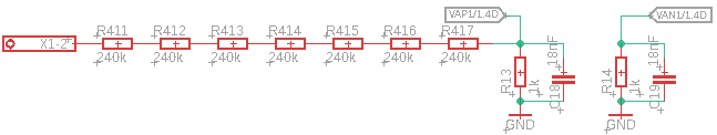 Voltage measuring schematics